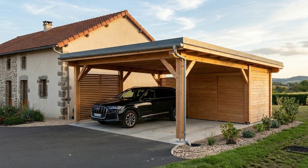 carport bois