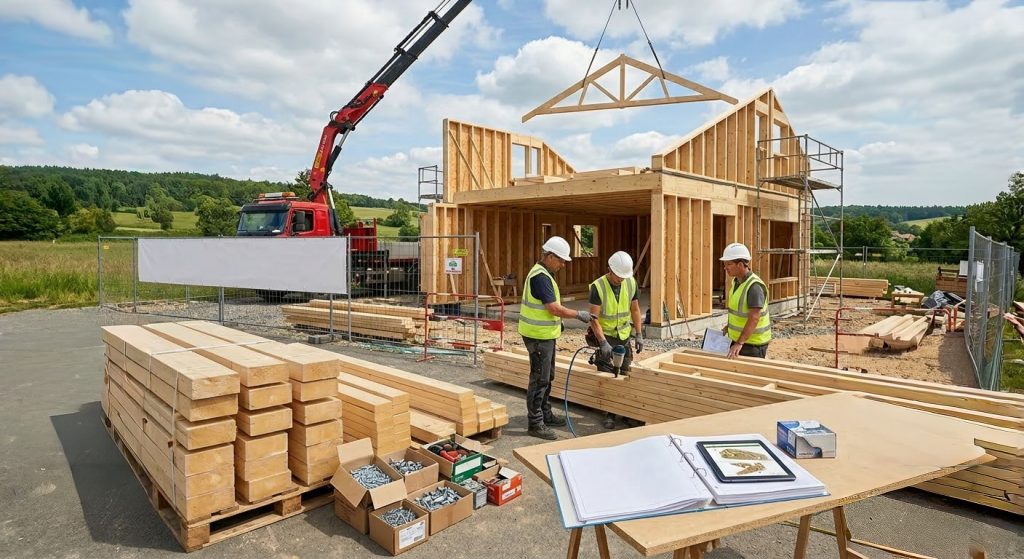 kit construction bois et autoconstruction