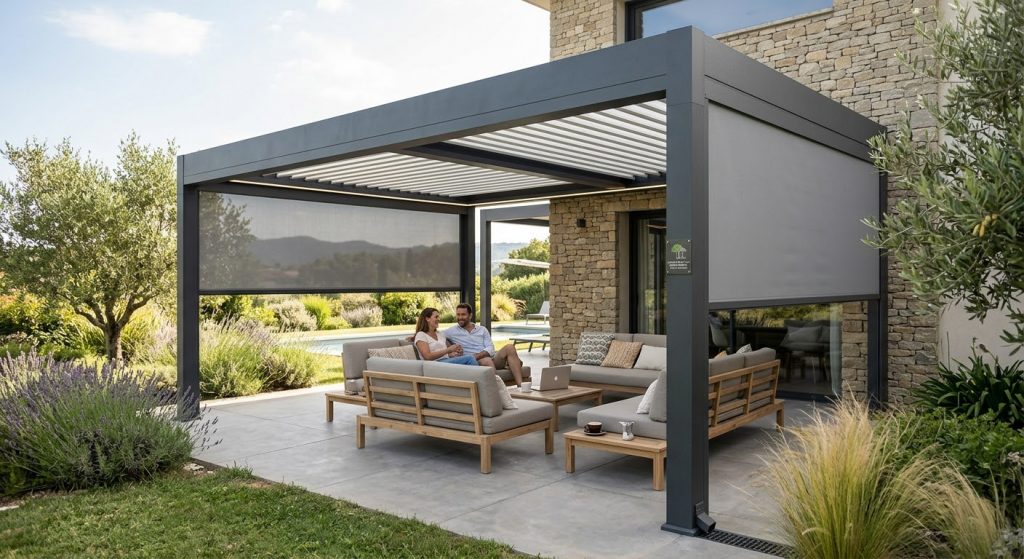 pergola bioclimatique aluminium